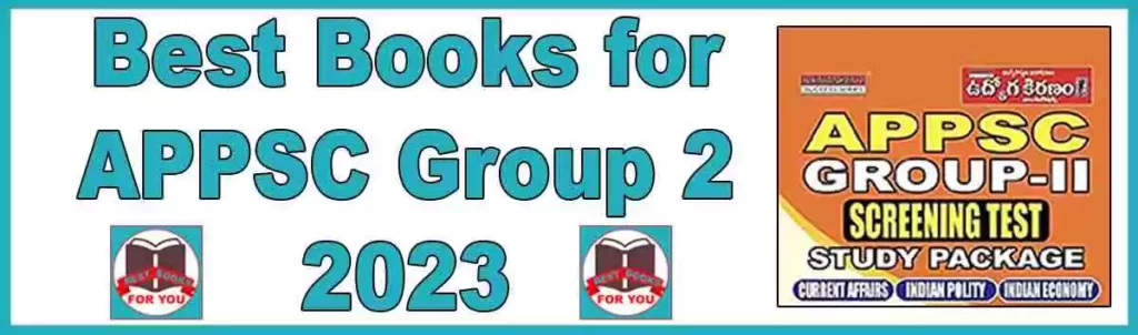 Best books for APPSC group 2
